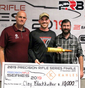 Clay Blackketter 2019 PRS Champion Season Golden Bullet Winner