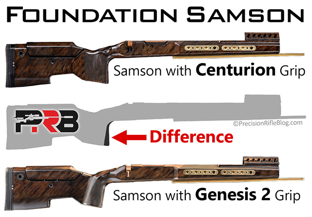 Foundation Samson Stock Centurion vs Genesis 2 Grip