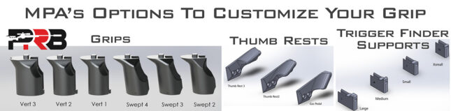 MPA Chassis Grip and Thumb Rest Options