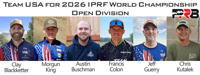 Team USA for 2026 IPRF World Championship Rifle Shooters