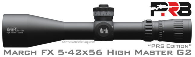 March FX PRS Wide Angle 5-42x56 G2 Rifle Scope