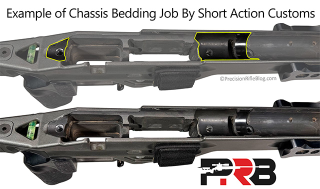 Example of Rifle Chassis Bedding Job